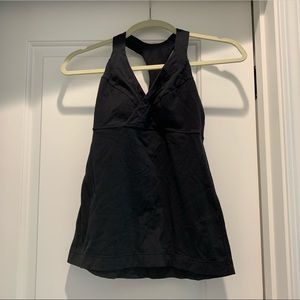 Size 4 Black Lululemon Top
